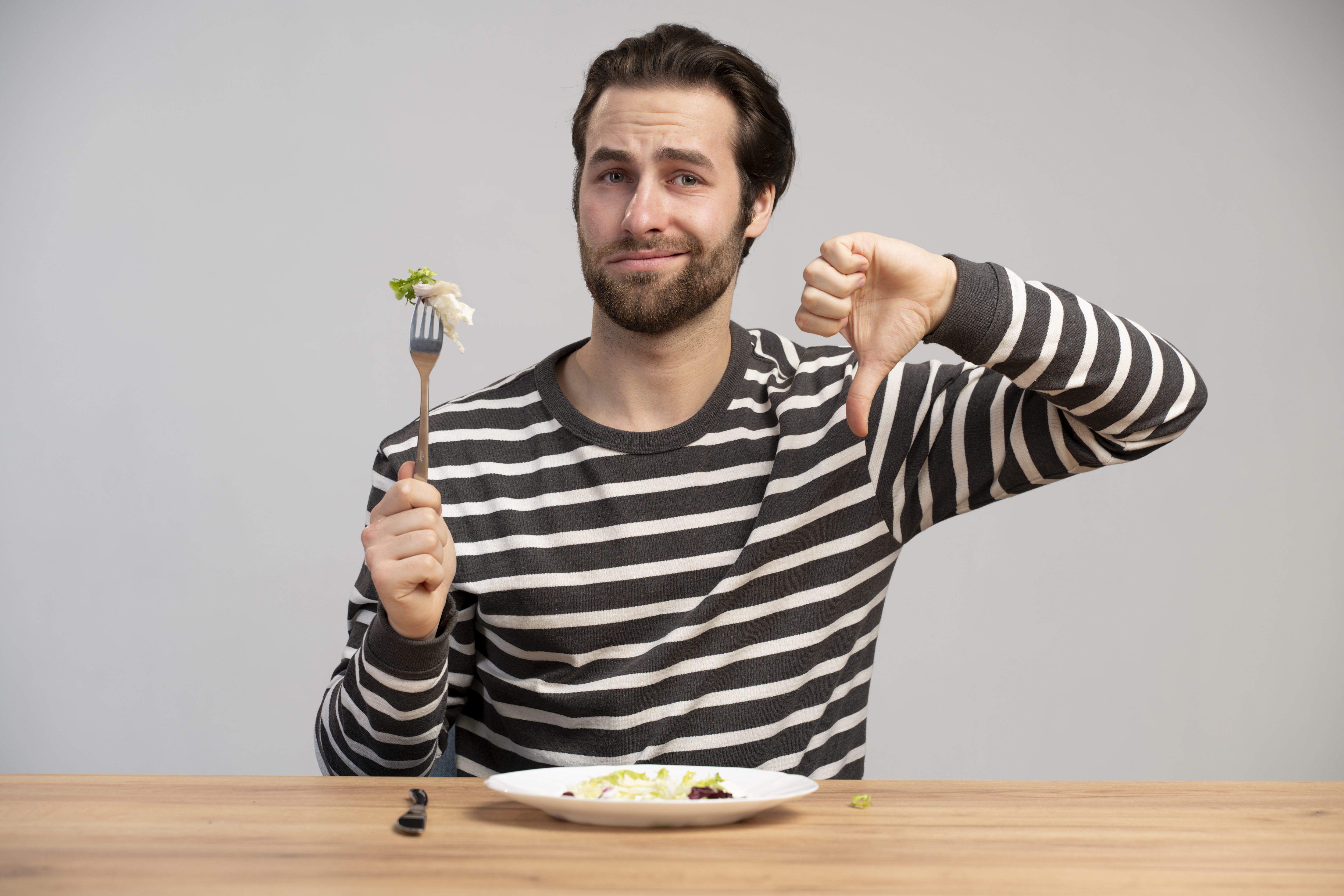 Frustration at the dinner table while adapting to dietary changes